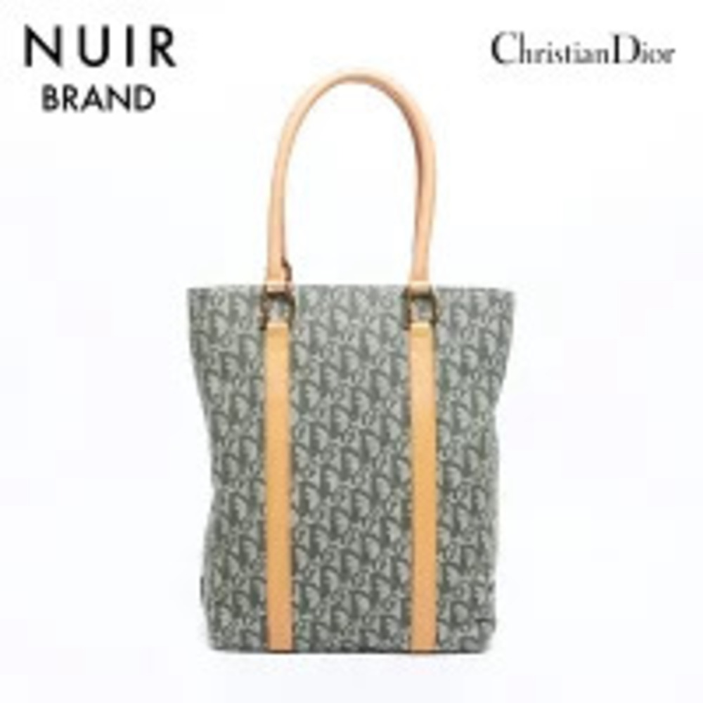Christian Dior Trotter Tote Bag Green